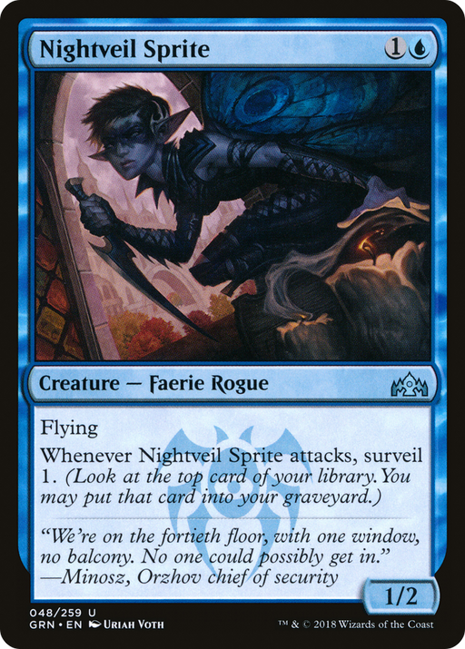 Nightveil Sprite (GRN-048) [Guilds of Ravnica] Foil MTG Single Wizards of the Coast