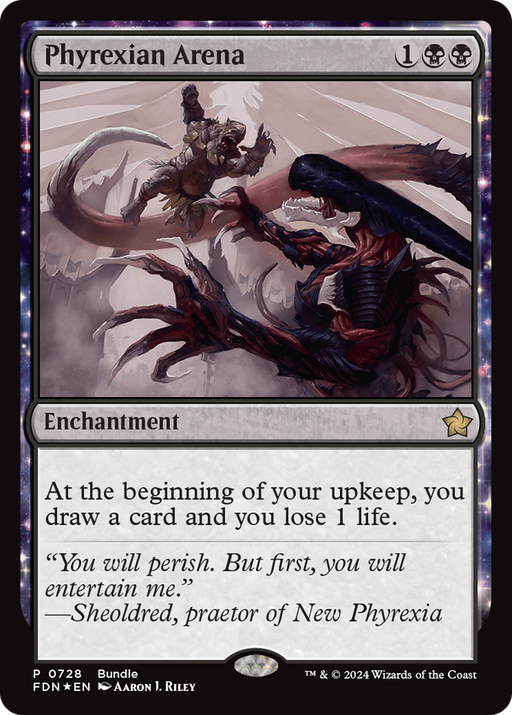Phyrexian Arena (FDN-728) [Foundations] Foil MTG Single Wizards of the Coast
