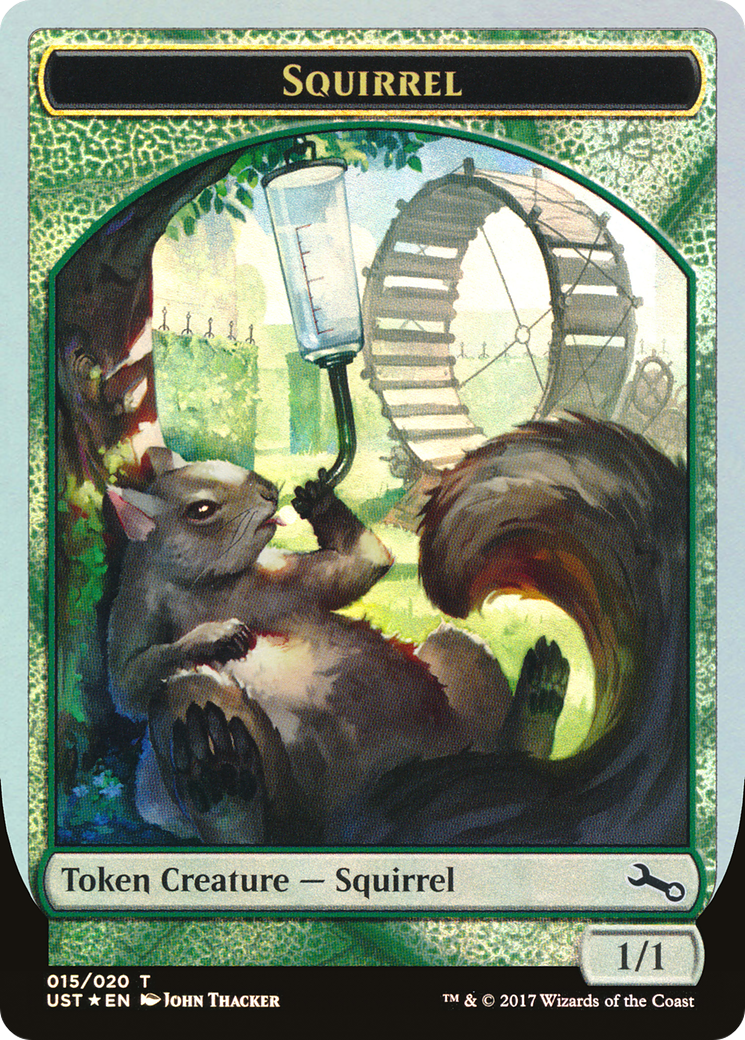 Squirrel Token (UST-015) [Tokens] Unstable Tokens Foil MTG Single Wizards of the Coast
