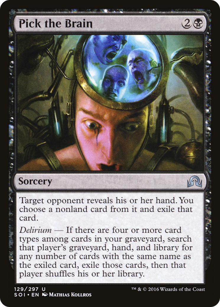 Pick the Brain (SOI-129) [Shadows over Innistrad] Foil MTG Single Wizards of the Coast