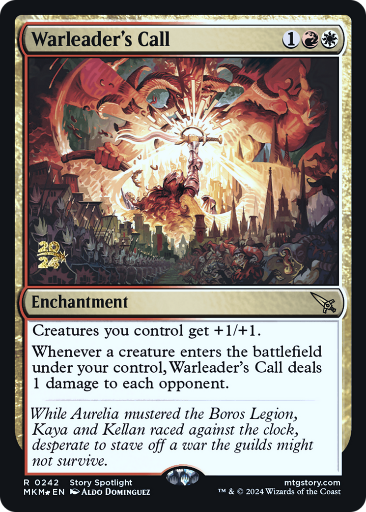 Warleader's Call (PRE-242) [Murders at Karlov Manor Promos] Foil MTG Single Wizards of the Coast
