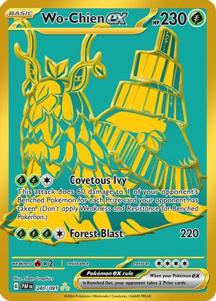 Wo-Chien ex (240) Holofoil [SV: Paldean Fates] Pokemon Single Pokémon