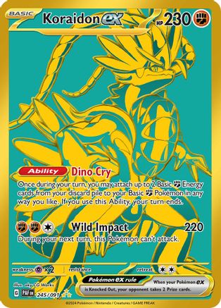 Koraidon ex (245) Holofoil [SV: Paldean Fates] Pokemon Single Pokémon