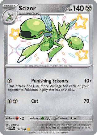 Scizor (191) Holofoil [SV: Paldean Fates] Pokemon Single Pokémon