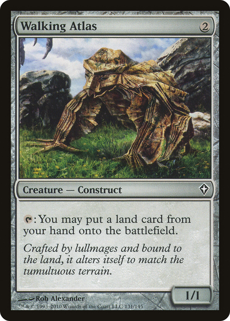 Walking Atlas (WWK-131) [Worldwake] Foil MTG Single Wizards of the Coast