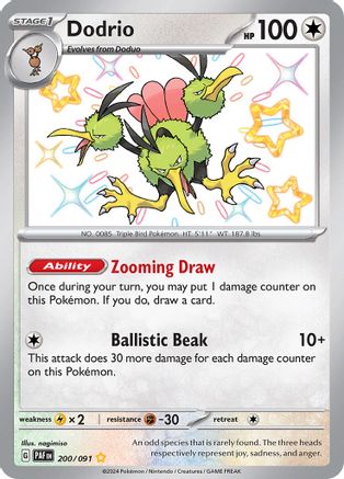 Dodrio (200) Holofoil [SV: Paldean Fates] Pokemon Single Pokémon