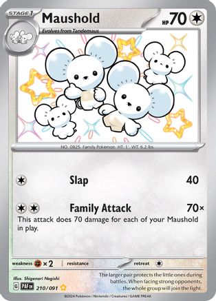 Maushold - 210/091 Holofoil [SV: Paldean Fates] Pokemon Single Pokémon