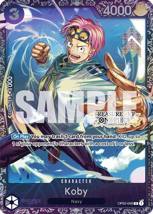 Koby (Treasure Cup) (OP02-098) [One Piece Promotion Cards] Foil One Piece Single Bandai