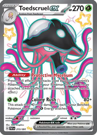 Toedscruel ex - 213/091 Holofoil [SV: Paldean Fates] Pokemon Single Pokémon