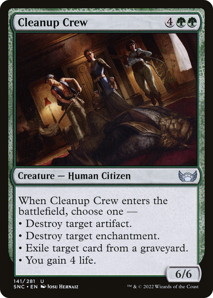 Cleanup Crew (SNC-141) [Streets of New Capenna] MTG Single Wizards of the Coast