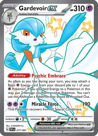 Gardevoir ex - 217/091 Holofoil [SV: Paldean Fates] Pokemon Single Pokémon