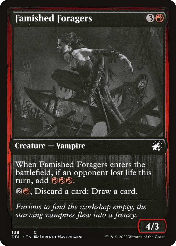 Famished Foragers (DBL-138) [Innistrad: Double Feature] MTG Single Magic: The Gathering