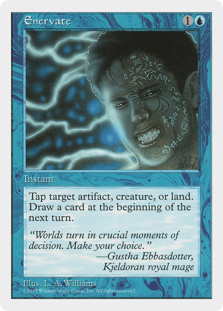 Enervate (5ED-084) [Fifth Edition] MTG Single Wizards of the Coast