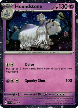 Houndstone - 042 (Cosmos Holo) (42) Holofoil [Misc: Blister Exclusives] Pokemon Single Pokémon