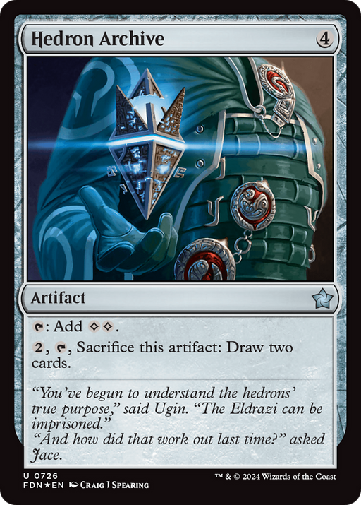Hedron Archive (FDN-726) [Foundations] Foil MTG Single Wizards of the Coast