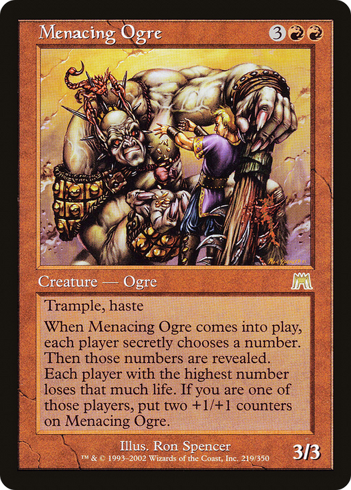 Menacing Ogre (ONS-219) [Onslaught] MTG Single Wizards of the Coast