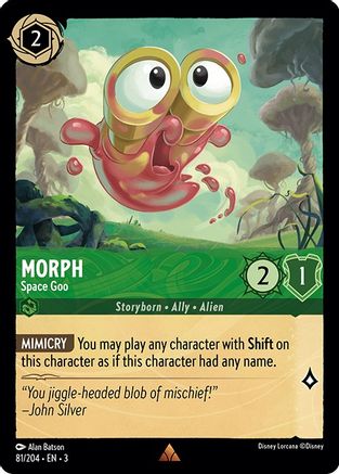 Morph - Space Goo (81/204) [Into the Inklands] Lorcana Single Disney