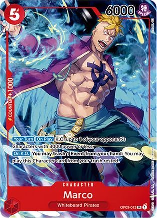 Marco (Japanese 1st Anniversary Set) (OP03-013) [One Piece Promotion Cards] Foil One Piece Single Bandai
