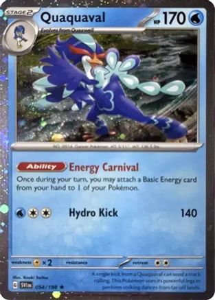 Quaquaval - 054/198 (Cosmos Holo) Holofoil [Misc: Cards & Products] Pokemon Single Pokémon