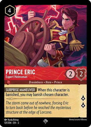 Prince Eric - Expert Helmsman (121/204) [Into the Inklands] Lorcana Single Disney
