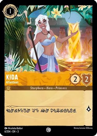 Kida - Atlantean (6/204) [Into the Inklands] Cold Foil Lorcana Single Disney