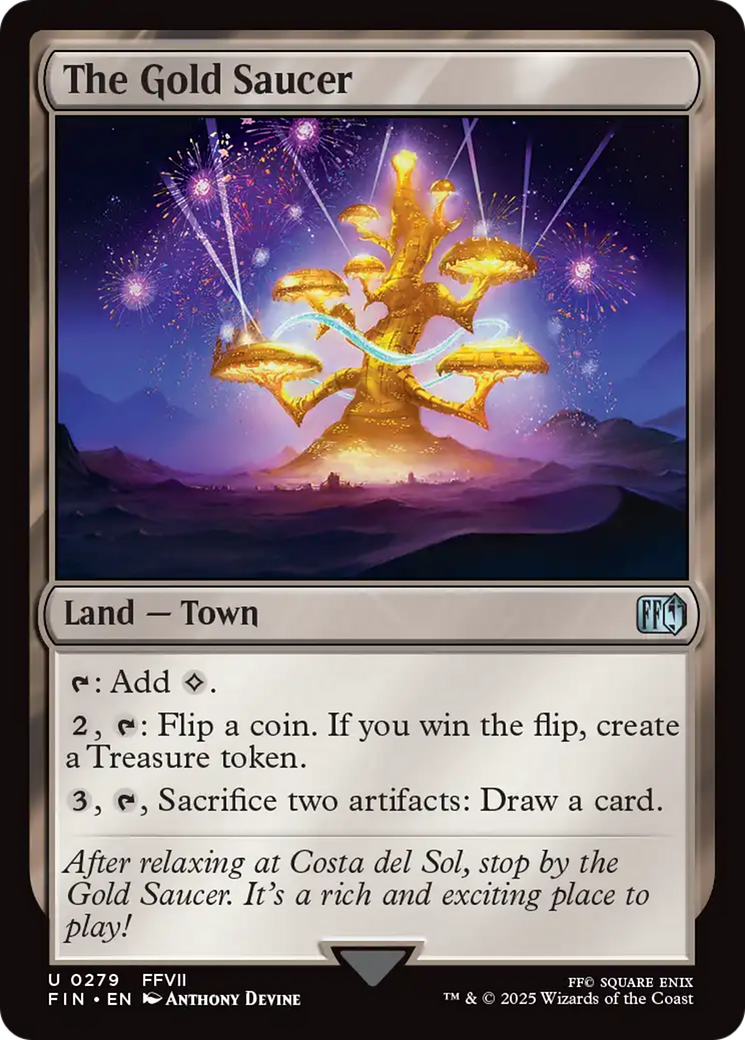 The Gold Saucer (FIN-279) [FINAL FANTASY] Foil MTG Single Wizards of the Coast