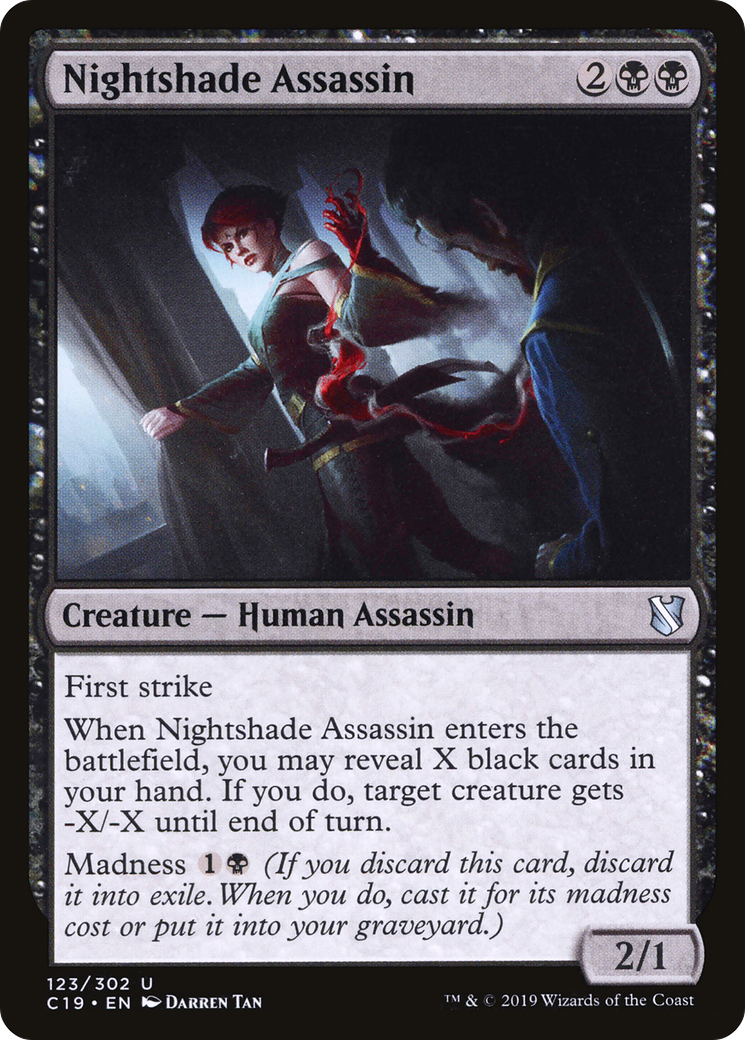 Nightshade Assassin (C19-123) [Commander 2019] MTG Single Wizards of the Coast
