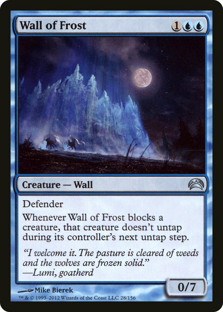 Wall of Frost (PC2-028) [Misc] Planechase 2012 Foil MTG Single Wizards of the Coast