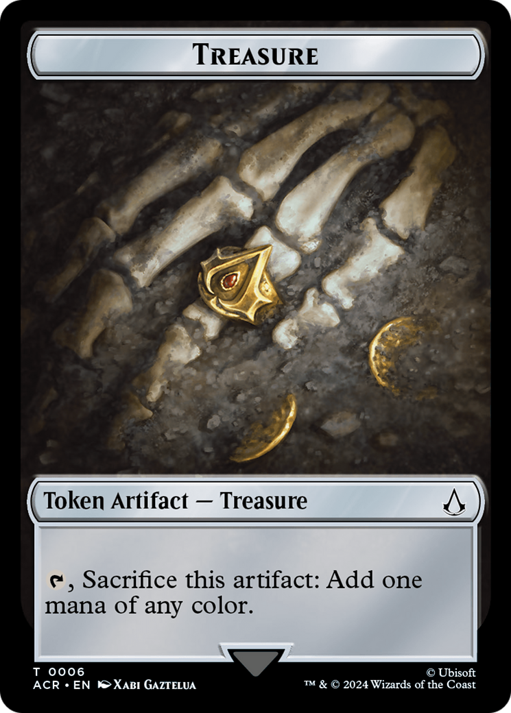 Treasure Token (ACR-006) [Tokens] Assassin's Creed Tokens MTG Single Wizards of the Coast