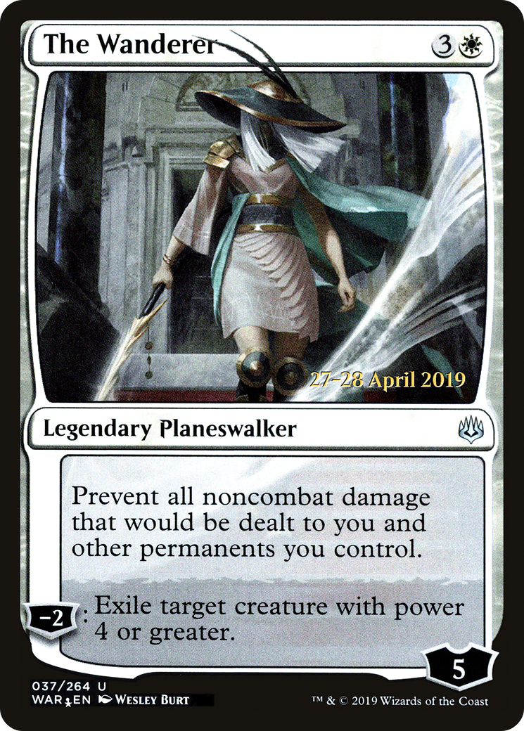 The Wanderer (PRE-037) [War of the Spark Promos] Foil MTG Single Wizards of the Coast