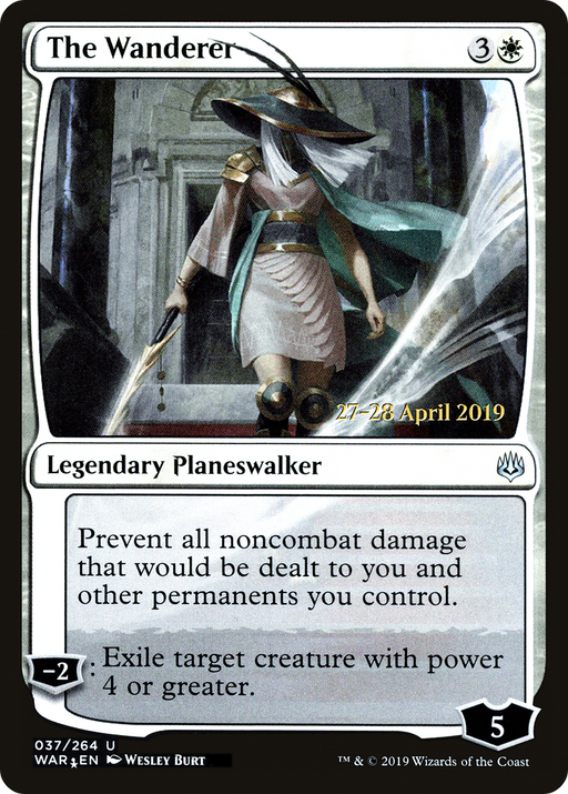 The Wanderer (PRE-037) [War of the Spark Promos] Foil MTG Single Wizards of the Coast