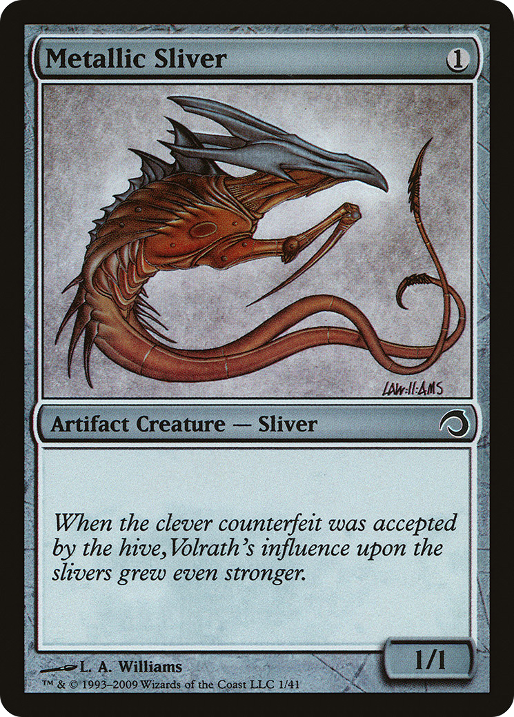 Metallic Sliver (PDS-001) [Misc] Premium Deck Series: Slivers Foil MTG Single Wizards of the Coast