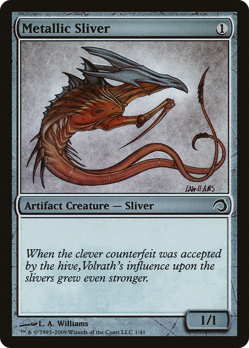 Metallic Sliver (PDS-001) [Misc] Premium Deck Series: Slivers Foil MTG Single Wizards of the Coast