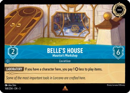 Belle's House - Maurice's Workshop (168/204) [Into the Inklands] Lorcana Single Disney