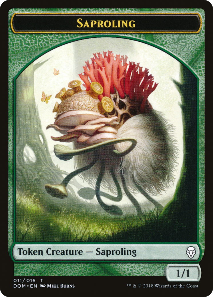 Saproling Token (011) (DOM-011) [Tokens] Dominaria Tokens MTG Single Wizards of the Coast