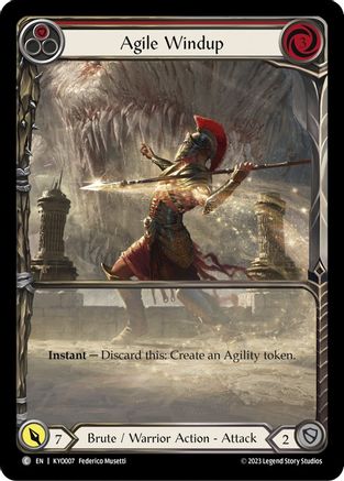 Agile Windup (Red) [KYO007] (Heavy Hitters Kayo Blitz Deck) Flesh And Blood Single Flesh And Blood   