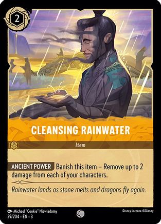 Cleansing Rainwater (29/204) [Into the Inklands] Lorcana Single Disney