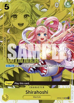 Shirahoshi (Winner Pack Vol. 6) (OP03-116) [One Piece Promotion Cards] Foil One Piece Single Bandai