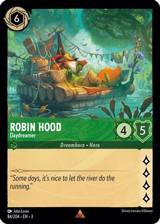 Robin Hood - Daydreamer (84/204) [Into the Inklands] Cold Foil Lorcana Single Disney