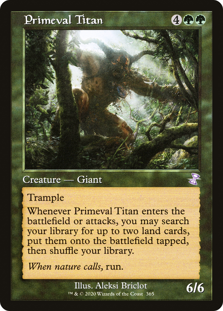 Primeval Titan (TSR-365) [Time Spiral Remastered] Foil MTG Single Wizards of the Coast