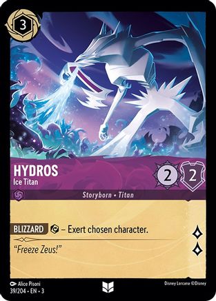 Hydros - Ice Titan (39/204) [Into the Inklands] Lorcana Single Disney