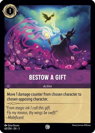 Bestow a Gift (60/204) [Into the Inklands] Cold Foil Lorcana Single Disney