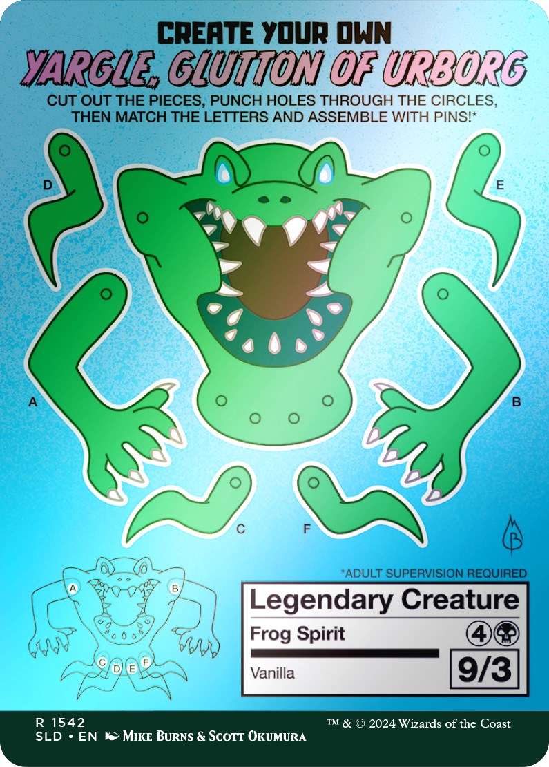 Yargle, Glutton of Urborg // Yargle, Glutton of Urborg (SLD-1542★) [Secret Lair] Drop Foil MTG Single Wizards of the Coast