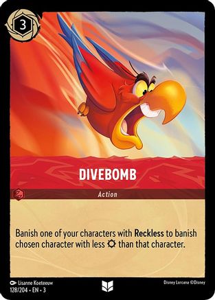 Divebomb (128/204) [Into the Inklands] Cold Foil Lorcana Single Disney