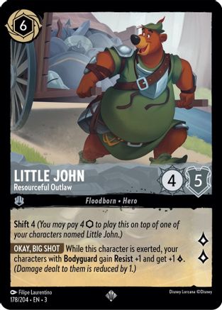 Little John - Resourceful Outlaw (178/204) [Into the Inklands] Lorcana Single Disney