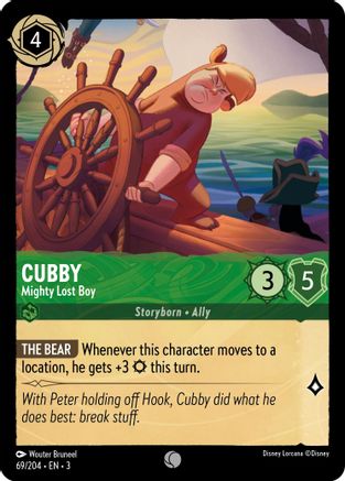 Cubby - Mighty Lost Boy (69/204) [Into the Inklands] Lorcana Single Disney