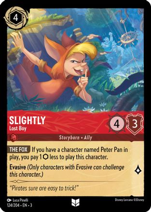 Slightly - Lost Boy (124/204) [Into the Inklands] Cold Foil Lorcana Single Disney