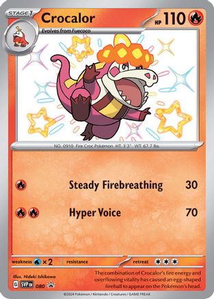 Crocalor - 080 (80) - [Promos: SV Promo Cards] Holofoil Pokemon Single Pokémon