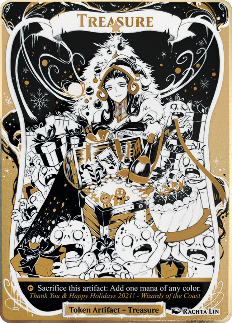 Treasure (HHO-21★) [Misc] Happy Holidays (Full Art) Foil MTG Single Wizards of the Coast