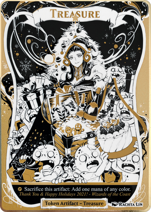 Treasure (HHO-21★) [Misc] Happy Holidays (Full Art) Foil MTG Single Wizards of the Coast